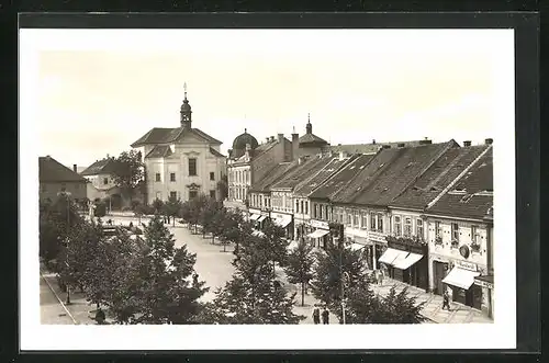 AK Beneschau / Benesov, Strassenpartie