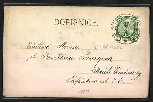 AK Cestín, Ortsansicht und Flusspartie