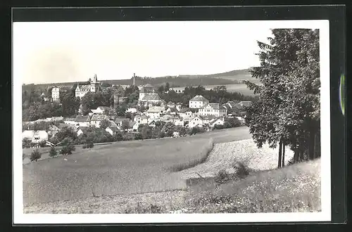 AK Zruc n. Sáz., Ortsansicht aus der Vogelschau