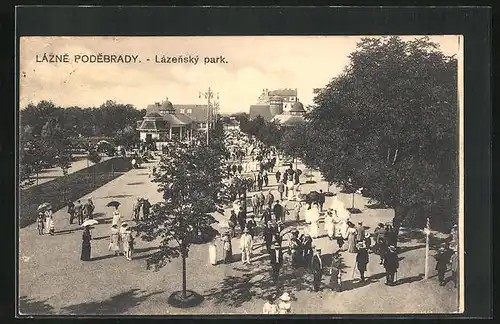 AK Bad Podiebrad / Podebrady, Lázenský park