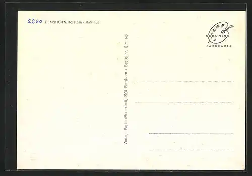 AK Elmshorn /Holstein, Rathaus