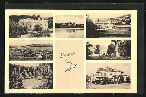 AK Jince, Sieben Ansichten von und aus dem Ort