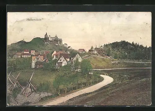 AK Kirchensittenbach, Ortsansicht mit Hohenstein