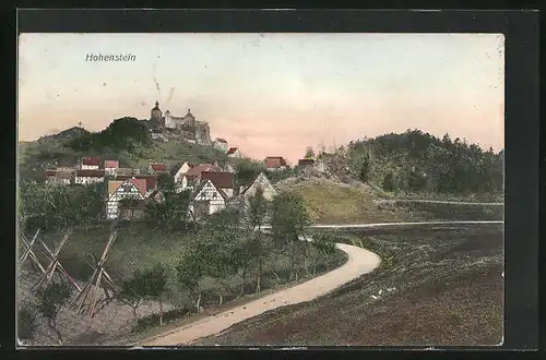 AK Kirchensittenbach, Ortsansicht mit Hohenstein