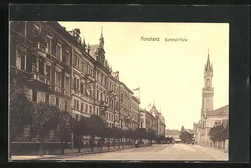 AK Konstanz, Bahnhof-Platz