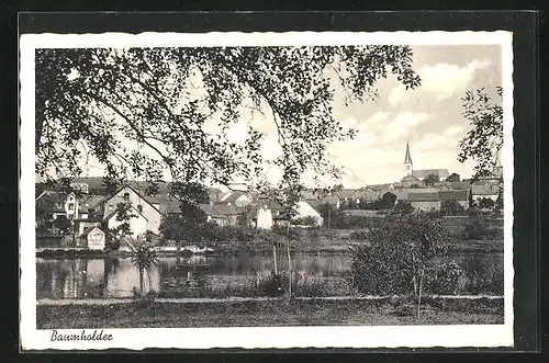 AK Baumholder, Ortsansicht mit Kirche