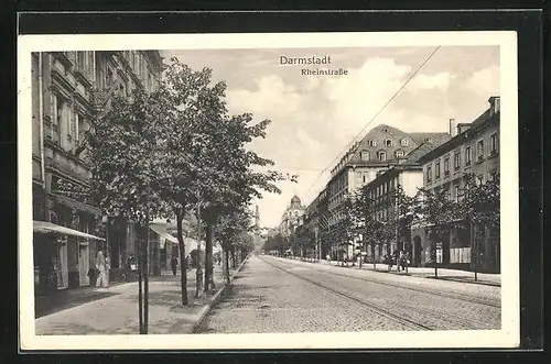 AK Darmstadt, Rheinstrasse
