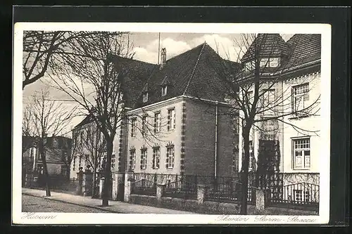 AK Husum, Gebäude in der Theodor-Storm-Strasse