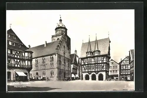 AK Alsfeld / Hessen, Marktplatz