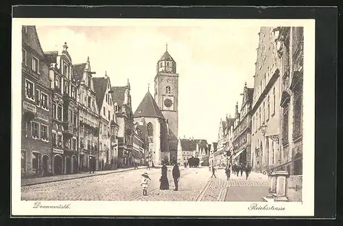 AK Donauwörth, Blick in die Reichsstrasse
