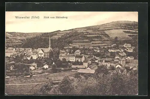 AK Waxweiler / Eifel, Blick vom Hüttenberg