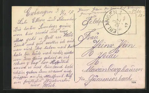 AK Erlangen, am Kaiser Wilhelm-Platz