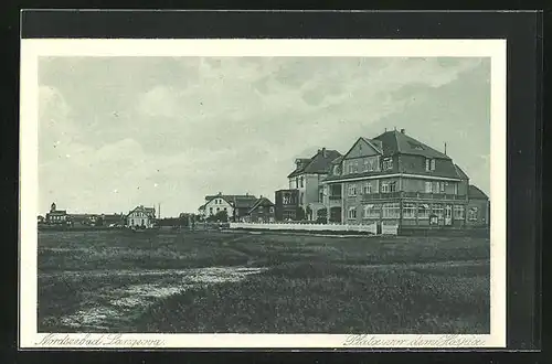 AK Langeoog / Nordsee, Platz vor dem Hospiz