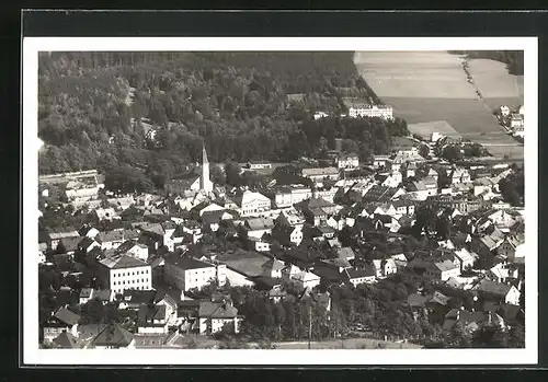 AK Frývaldov, Teilansicht aus der Vogelschau, Celkovy pohle