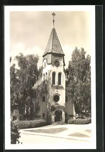 AK Sumperk, Kirche im Sonnenschein, Kostel