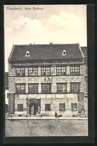 AK Prachatice /Prachatitz, Altes Rathaus