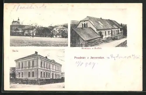 AK Javornice, Hostinec u Ruffrù, Skola, Celkový pohled