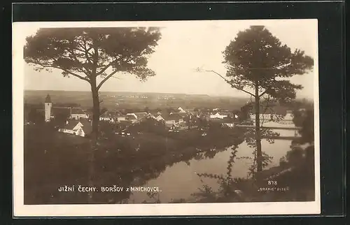 AK Borosov, Flusspartie mit Blick zum Ort