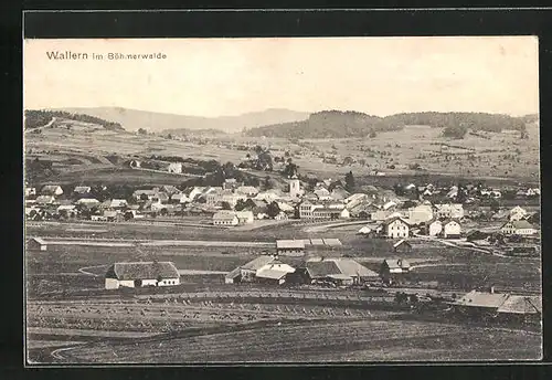 AK Wallern, Totalansicht des Ortes