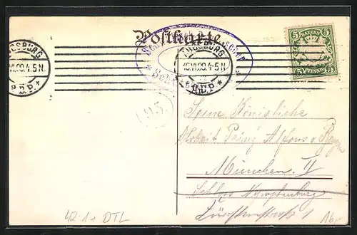 Künstler-AK Augsburg, 3. Schwäb.-Bayer. Bundesschiessen 1909, Schütze mit Muskete