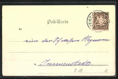 AK Zirkus A. Lobe, Pferde-Dressur