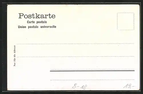 AK Zirkus A. Lobe, Eingang ins Zelt