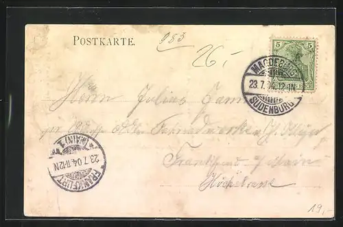 AK Nedlitz b. Magdeburg, Gasthof zum Eichbaum v. Friedrich Arnold, Kirchenthor aus dem 13. Jahrhundert