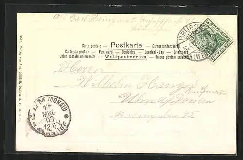 AK Oberbrügge i. W., Strassenpartie im Ortskern