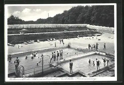 AK Krummenweg, Schwimmbad des Gasthauses von J. Doerenkamp