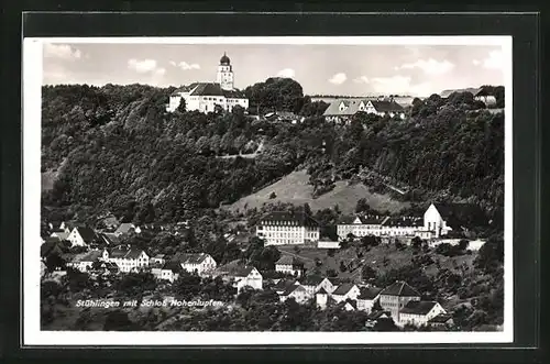 AK Stühlingen, Teilansicht mit Schloss Hohenlupfen