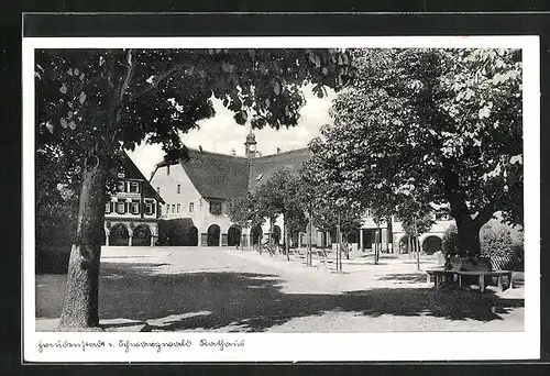 AK Freudenstadt i. Schwarzwald, Rathaus und Gasthaus