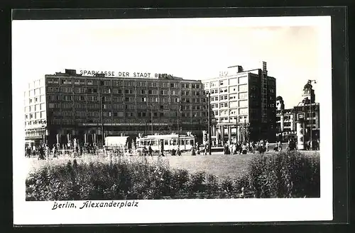 AK Berlin, Sparkasse am Alexanderplatz