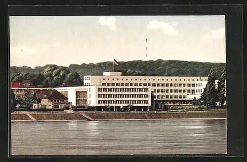 AK Bonn, Bundeshaus am Rhein
