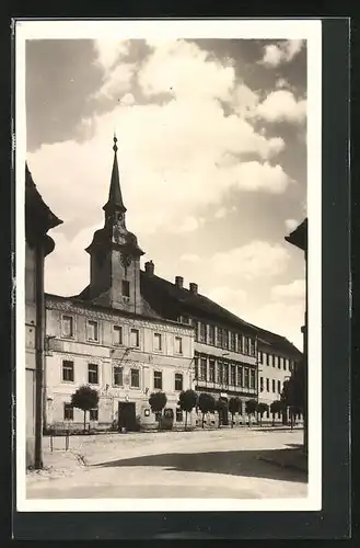 AK Lomnice nad Luznici, radnice, Strassenpartie