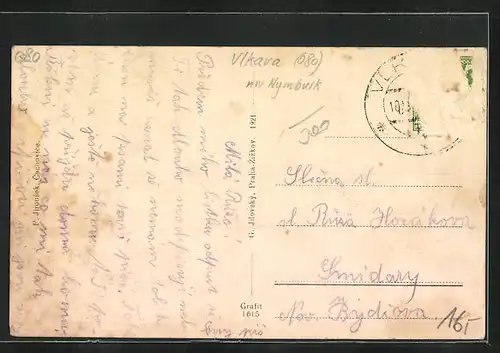 AK Cachovice, Nadrazi, Cukrovar, Nemechuv statek