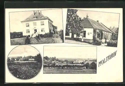 AK Molitorov, Gasthaus, Gebäudeansicht, Ortspartie