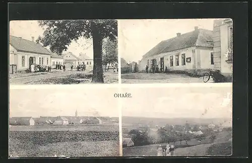 AK Ohrare, Strassenpartie mit Geschäft, Gebäudeansicht, Ortspartie