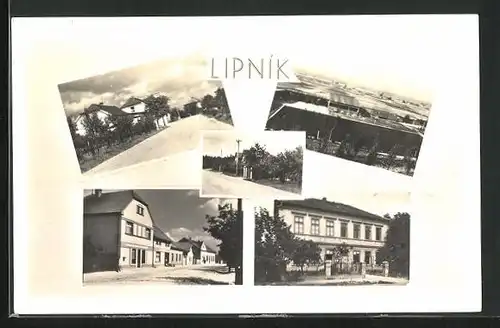 AK Liipnik, Strassenpartie mit Gebäudeansicht, Panorama, Ortspartie