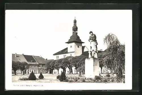 AK Belá pod Bezd., Namesti, Denkmal