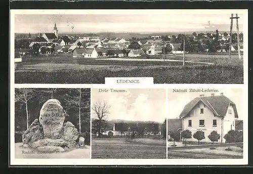 AK Ledenice, Dvur Trcnov, Nadrazi Zaluzi-Ledenice, Bahnhof