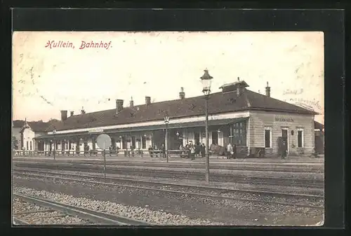 AK Hullein, Bahnhof, Gleise