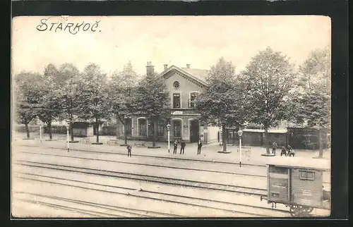 AK Studnice-Starkoc, Bahnhofgleise