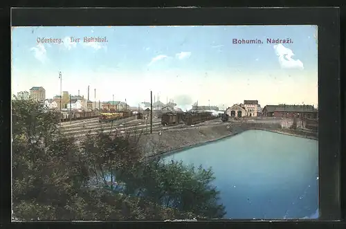 AK Bohumin, Bahngleise des Bahnhofs