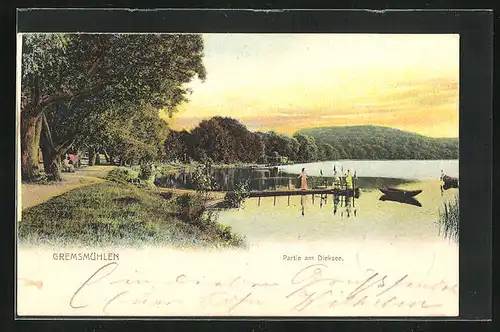 AK Gremsmühlen, Dämmerung am Dieksee