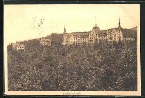 AK Hohenhonnef, Schloss mit Nebengebäuden