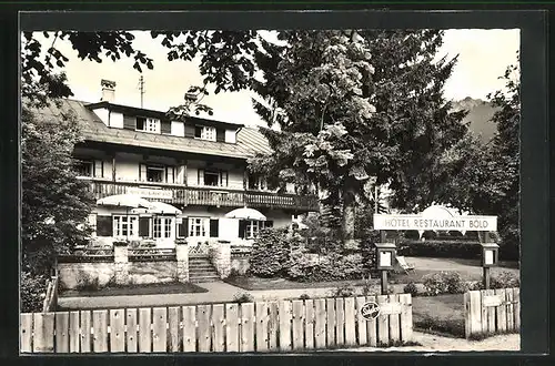 AK Oberammergau, Hotel Restaurant Böld, König Ludwigstrasse 10