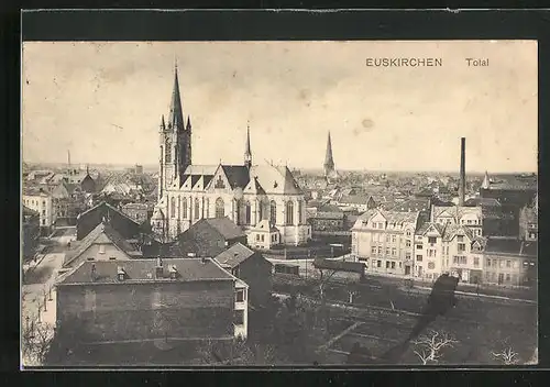 AK Euskirchen, Totalansicht mit Kirche