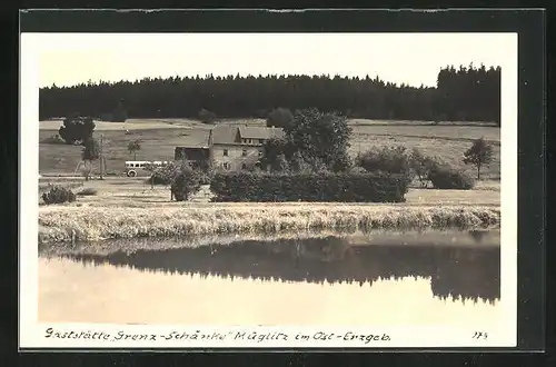 AK Müglitz im Ost-Erzgeb., Gaststätte Grenz-Schänke