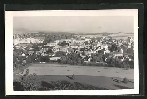 AK Rychnov n. Kn., Totalansicht mit Schloss