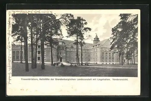 AK Treuenbrietzen, Heilstätte der Brandenburgischen Landesanstalt mit Liegehallen